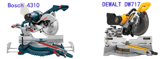 Bosch 4310 vs Dewalt dw717