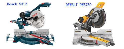 Bosch 5312 vs DEWALT DWS780