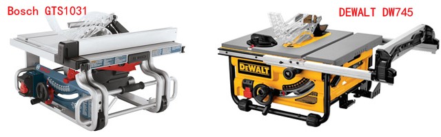 Bosch gts1031 vs Dewalt dwe7480 Review - Table Saw Reviews