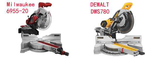 Milwaukee 6955-20 vs Dewalt DWS 780